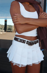 Jude Belt Chocolate/Silver
