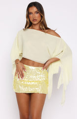 Static Heart Top Lemon