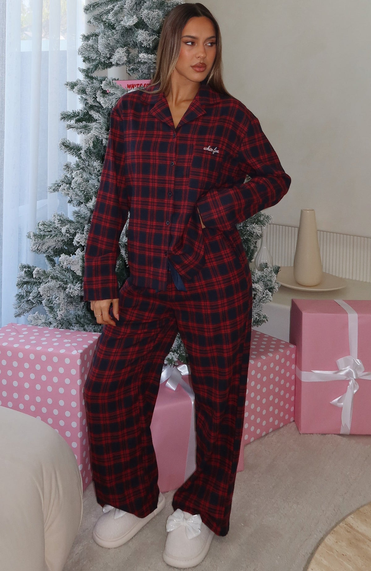 That Time Of Year Pyjama Pants Red/Navy