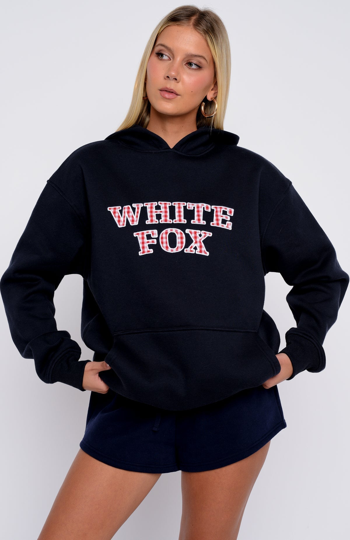 Took The Fall Oversized Hoodie Navy